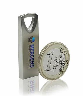 DE-TRI USB Stick Korpusfarbe: Silber ( Metall