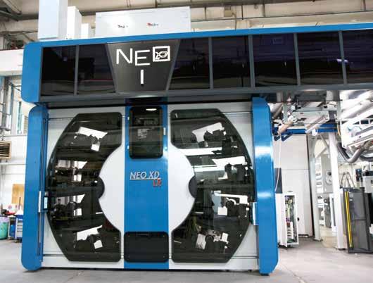 Die in mehreren Leistungs-, Ausstattungs- und Automatisierungsklassen verfügbaren EVO-Baureihen sowie die neue NEO-Baureihe werden vorwiegend für den Druck und die Veredelung auf Kunststofffolien,