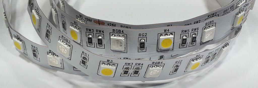 RGBW Lichtstreifen Von uns gelieferte Netzgeräte und Lichtstreifen arbeiten ausschließlich mit 24 Volt.