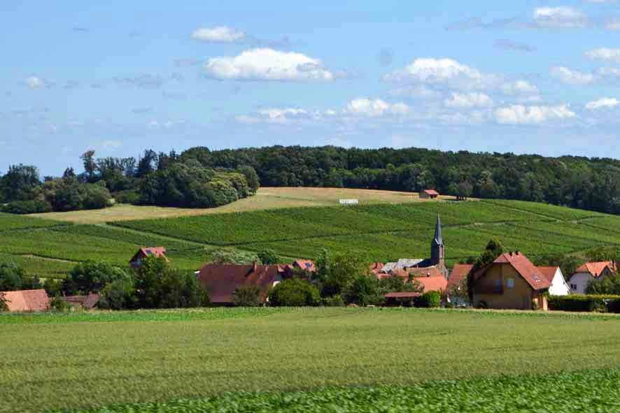 Vogesengebirge über die beiden Departements "Bas-Rhin" (Unterelsass)