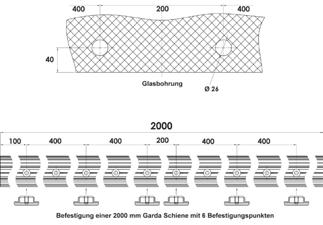 2240 109,90 GLASBEFESTIGUNGSSET GRAZ (Serie 70202250) Glasbefestigungsset Aluminium