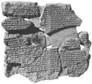 Fragment der Gilgamesch Tafel 11 (Britisches Museum) reichen sumerischen Erzählungen ihren Ursprung haben und Jahrhunderte früher im 3. Jahrtausend geschrieben worden waren.