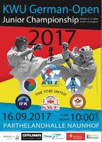 September stattfindenden German Open Junior Championships werden ca. 200 Teilnehmer erwartet. 17 Dojos/Vereine treten aus Deutschland an. Der Kartenvorverkauf ist mittlerweile angelaufen.