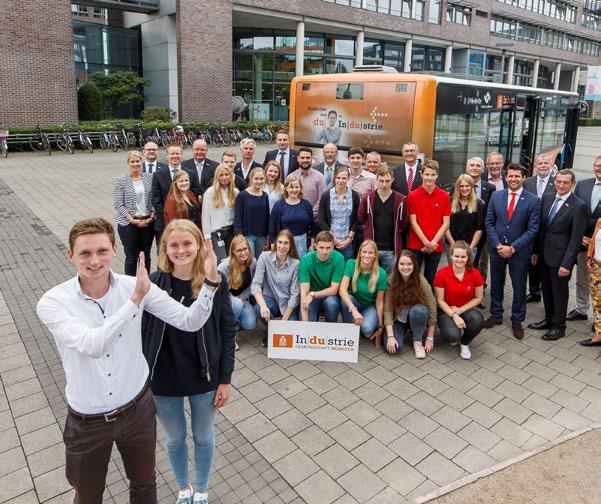 Seit September 2016 ist ein Linienbus mit einem großflächigen Branding in Münster unterwegs.