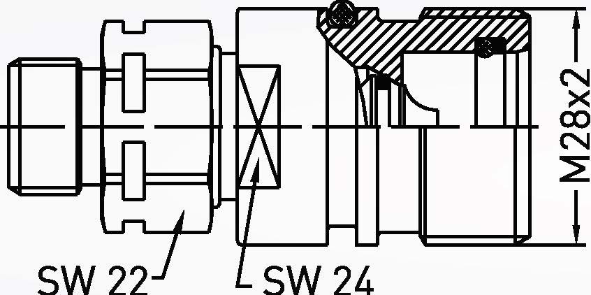 NUB 17 61 Double Shut off - Beideseitig absperrbar Steel - Stahl Zinc Plated - Verzinkt Nitrile (Nil - NBR (Nil Screw to connect - Schrauberriegelung