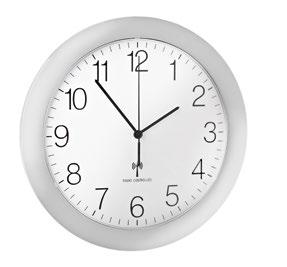nicht im Lieferumfang enthalten Durchmesser: Ø 35 cm Wall Clock round formed black dial, b lack frame, with thermometer and hygrometer, diameter: Ø 35 cm 188-11 189-11 Funkwanduhr Kunststoff,