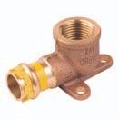 Pressfittings aus Kupfer und Rotguss für Gas mit Visu-Control und DVGW-Zulassung VC290, Stopfen VCG090G, Übergangswinkel 90 mit IG 5290VW12 12 3430650365261 110 10