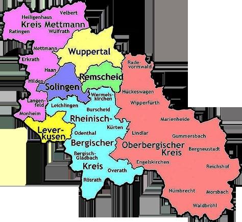 Bergisches Land Eckdaten Das Bergische Land umfasst als Planungsregion: