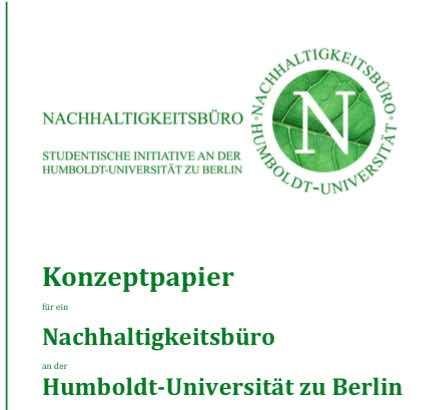 Einbindung in die Hochschulstrukturen Erstellung eines Konzeptpapiers und