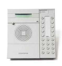 Hauptsprechstelle für alle AlphaCom XE Audioserver Direkter Anschluss an ASLT-Teilnehmerkarte 10 frei programmierbare Funktionstasten Lautstärkeregler Schaltbare Anrufsperre Tischaufstellung oder