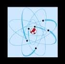 Beide Elektronen umkreisen den Kern auf der 1. Periode (Schale). 2.