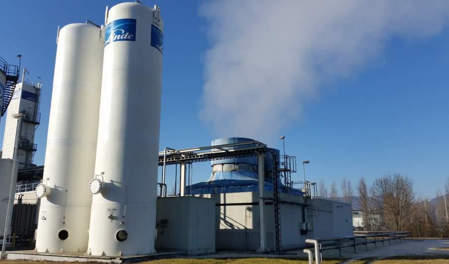 Abwärmenutzung Linde Gas (18) Energie Graz Status: erste Machbarkeitsstudie in Form einer Bachelorarbeit durchgeführt Nutzung von industriellen Abwärme aus der Produktion von n Gasen bei