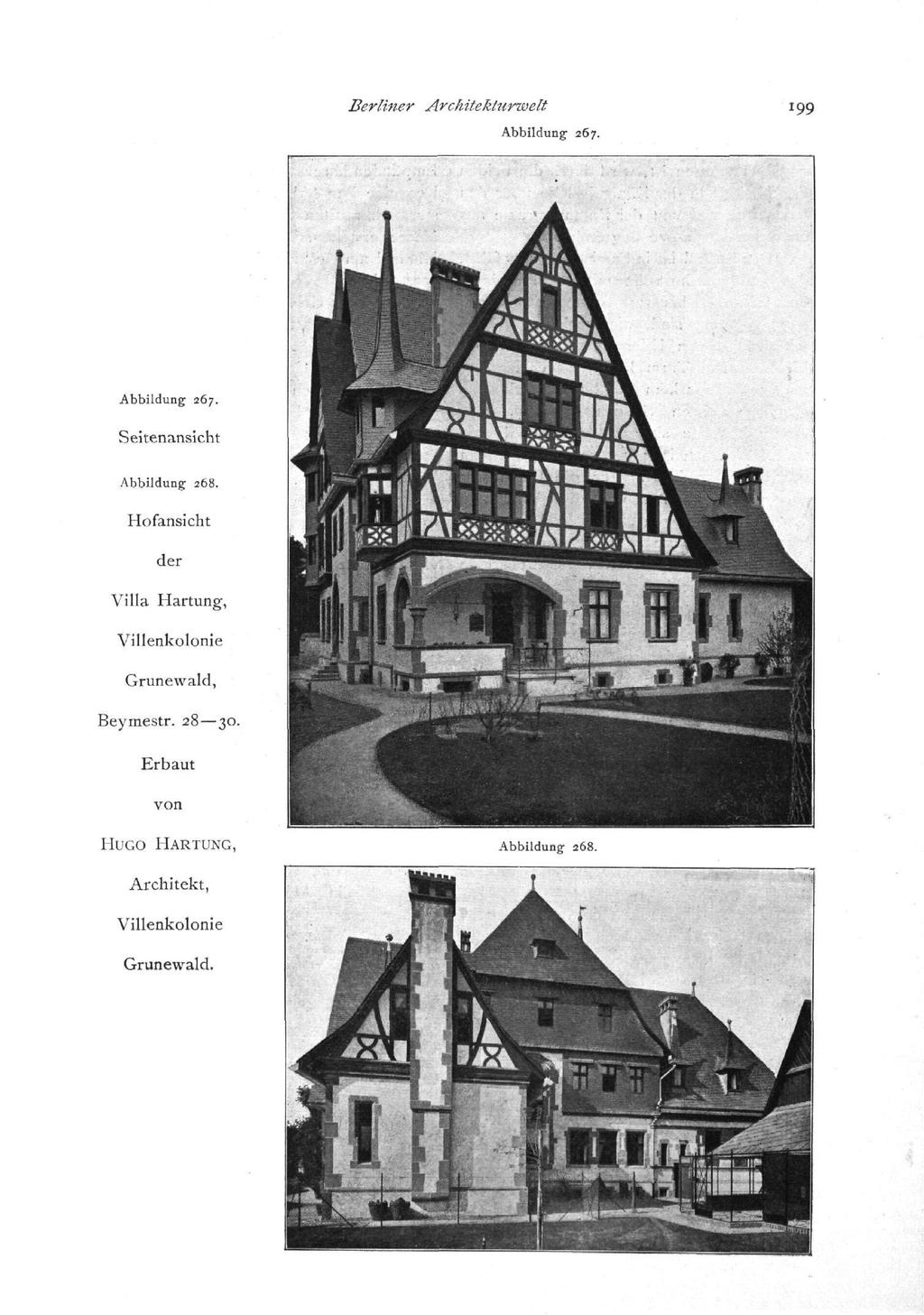Berliner Architekturwelt Abbildung 267. 199 Abbildung 267. Seitenansicht Abbildung 268.