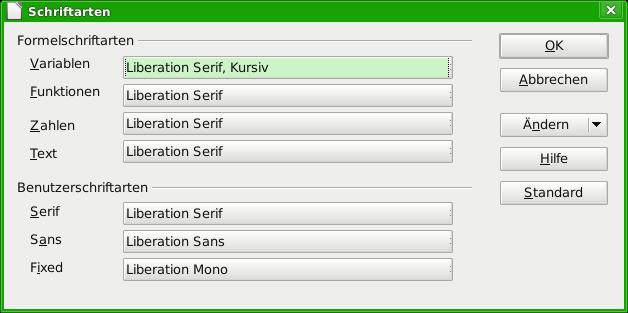 Formeln automatisch aktualisieren Formeln werden in der Grundeinstellung von LibreOffice Math automatisch fortlaufend aktualisiert, wenn Sie Änderungen am Markup-Code vornehmen.