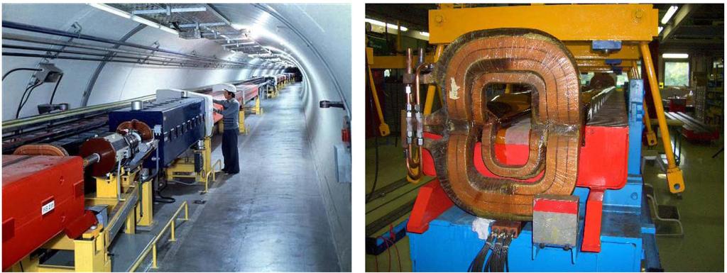 SPS @ CERN Abwechselnd Ablenkmagnete (Dipol, ot) und