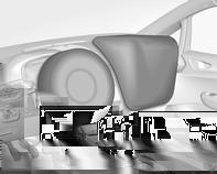 Seiten-Airbag Das Front-Airbag-System wird bei einem Frontalaufprall ab einer bestimmten Unfallschwere ausgelöst.