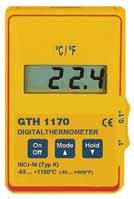 Taschen-Thermometer GTH 1150 für die sekundenschnelle Messungen an Oberflächen, in Flüssigkeiten, weichplastischen Medien, Luft / Gasen, Gefriergut, Kompost / Getreide usw.