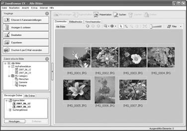Übertragen von Bildern auf einen Computer 31 2. Wählen Sie mithilfe der Taste oder ein Bild aus, das Sie übertragen möchten, und drücken Sie dann die Taste. Die Bilder werden übertragen.