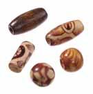 kantig, dunkelbraun / Mini wooden beads dark brown, squared / Perles mini en bois brun foncé, carré / Perline mini di legno marrone
