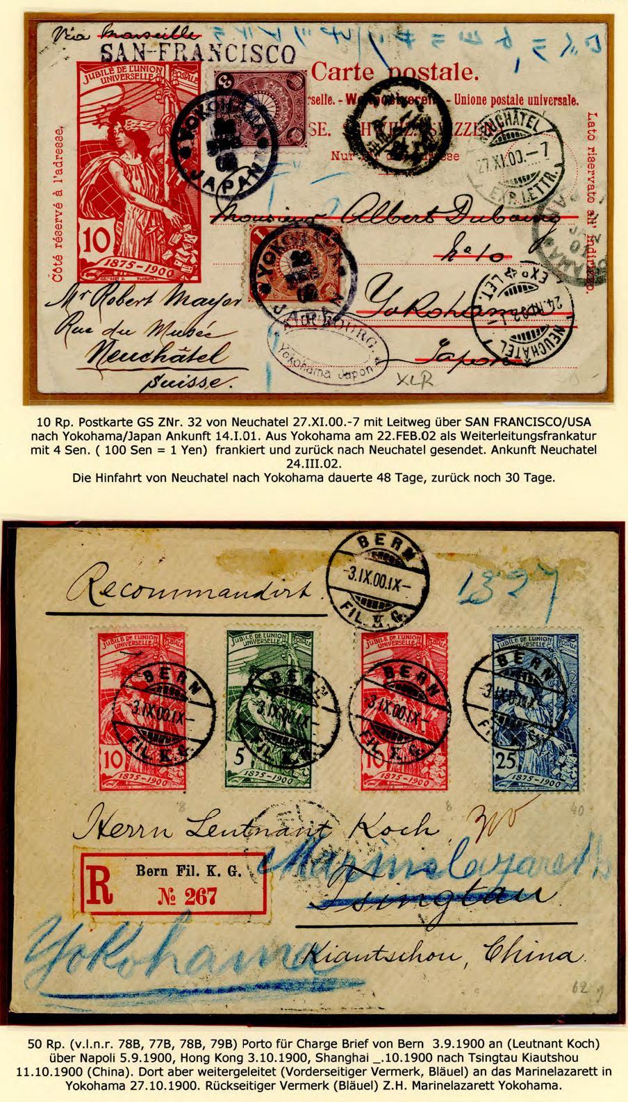 Destinationen Deutschland Italien Frankreich Belgien England Norwegen (Beitritt 1875, Unabh.