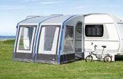 Zu den Teilzelten zählen aber auch die Zelte, die einseitig bündig mit dem Caravan stehen. Diese Zelte nennen wir Teileinzugszelte.