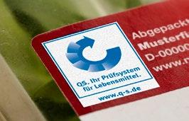 Bei der gleichzeitigen Verwendung des QS-Prüfzeichens mit weiteren Aussagen zum Produkt ist jede Irreführung zu vermeiden.