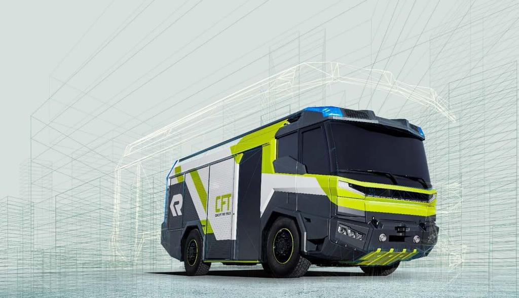 CFT Zukunftsweisendes Fahrzeugkonzept Konzeptstudie des Feuerwehrfahrzeuges der Zukunft Schadstoffarm und leise mit alternativem Antriebskonzept Universell einsetzbar