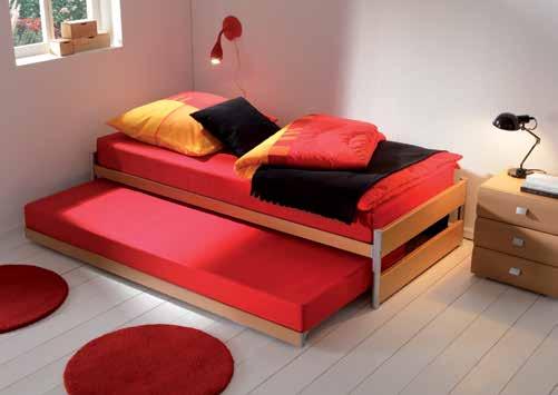 height of mattress 18 cm 48/43/51 /1 /200 39 1/200 89 39 Gästebett bestehend aus: Clipu Ober-Bett Clic Unter-Bett (aufklappbar) oder Pully Unter-Bett (ausziehbar) Breite Längen Lattenrost integriert