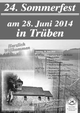 10 27. Juni 2014 Amtsbote, Zerbst/Anhalt Um eine attraktive Lotterie gestalten zu können, setzt der Verkehrsverein auch 2014 auf die Unterstützung zahlreicher Sponsoren.