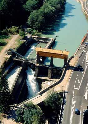 EW AG: Wasserkraftwerk Töll - Wasserfassung Töll Art der Anlage Laufkraftwerk Speicher - Inbetriebnahme 1898 Renovierung 1997 Bruttogefälle 71 m