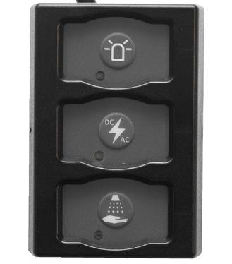 3-Wege-Schalter: Warnleuchte / Wechselrichter / Handreinigung 3-Wege-Schalter: Warnleuchte / Innenraumleuchte /