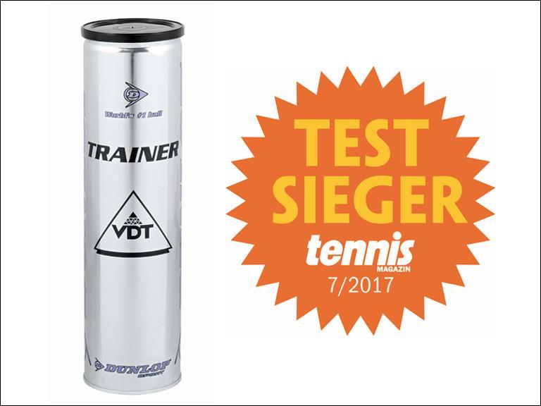 Blick über den Tellerrand Dunlop ist Testsieger In der Juli-Ausgabe des tennis MAGAZINS ist der Dunlop Trainer zum besten Trainerball gekürt worden.