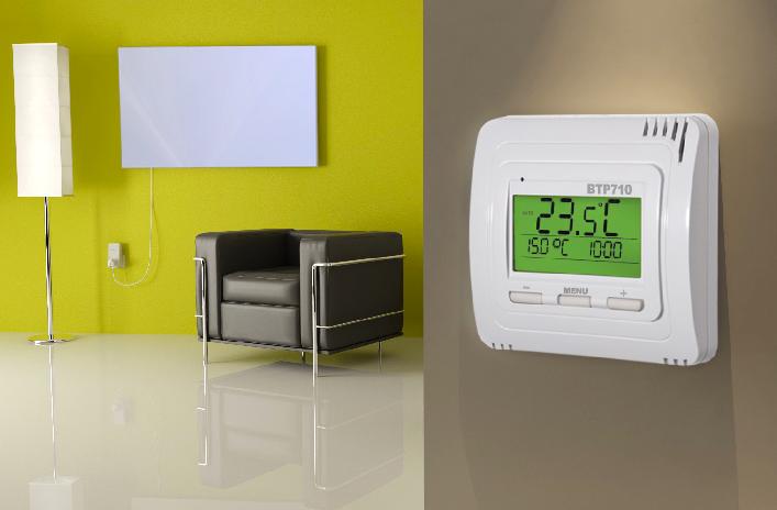 Thermostate und Empfänger BPT 710 Funk - Raumthermostat Eigenschaften : 1 Thermostat kann bis zu 9 Empfänger bedienen.