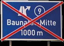 ..18 Auskreuzen von Verkehrszeichen und Wegweiser Bezug ZTV-SA 97, 6.