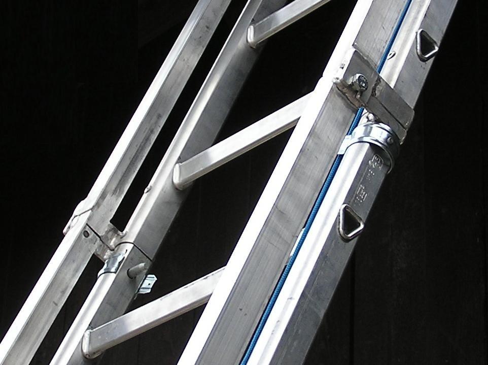 Die LeiterFunktion ist dem auf den Leitern angebrachten Bedienungsaufkleber zu entnehmen.