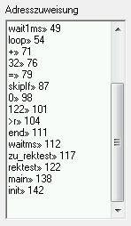 64 : zu_rektest 0 122 >r >r ; : rektest dup dup. 255 waitms 1 + dup 32 equal skipif zu_rektest. 255 waitms ; : main 1 rektest.