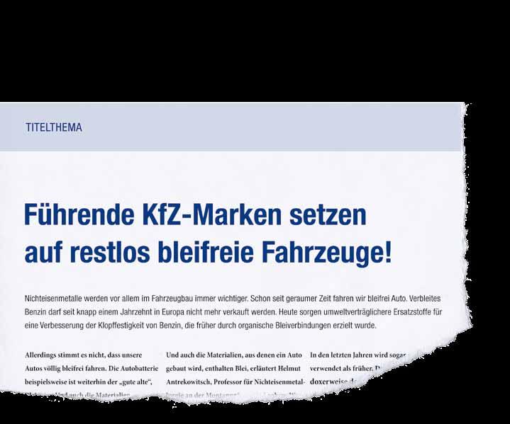 Bleifrei und CO2-reduziert: Die Antriebstechnik von morgen. Ein neuer Werkstoff. Für die Lager der kommenden Antriebsgenerationen. Es geht auch ohne Blei und zwar ab sofort mit ECOSLIDE.