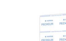 HERMA PREMIUM A4 > Universal HERMA PREMIUM Etiketten konturenscharf bis in kleinste Schriftgrößen Das hochweiße Etikettenpapier mit der besonders gleichmäßigen Oberfläche garantiert einen optimalen