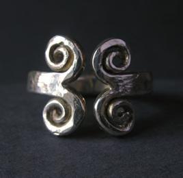 Ring 999 Silber. Keltischer Stil.