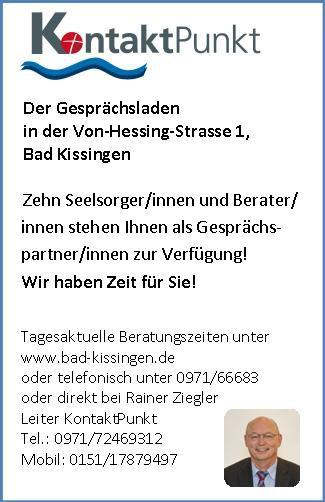 Informationen aus KontaktPunkt u. Reha-Seelsorge Herzliche Einladung zum TaizeGottesdienst in Bad Bocklet, Donnerstag, 27.4.2017 um 19.30 Uhr in der evang.