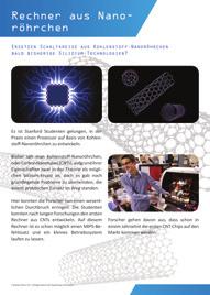 Photovoltaik aus Nanoröhren Nanoröhrchen für hocheffiziente Solarzellen 10.