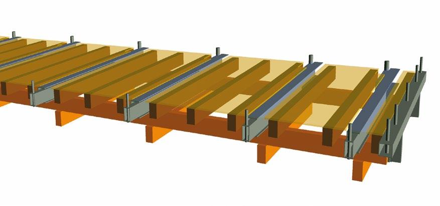 Sie bauen mit Hilfe einer mitgelieferten Montageanleitung den Tischunterbau aus OSB- oder Spanplatten und Brettschichtholz.