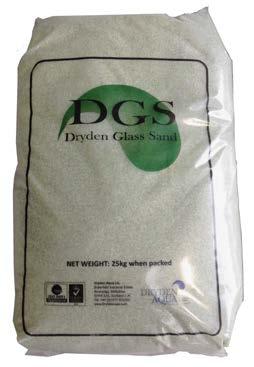 Dryden Aqua Glassand Sand DGS: DRYDEN AQUA GLASS SAND A/11 DGS steht für Dryden Aqua Glassand und ist qualitativ der beste Glassand den es auf dem Markt gibt.