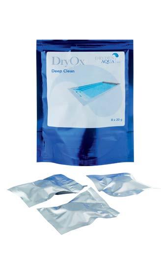 Schwimmbadpflegemittel DRYOX B/20 Entfernt Biofilm und die darin enthaltenen Krankheitserreger Jede Tablette DryOx bildet im Wasser gelöst 2g Chlordioxid.