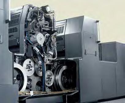 Print Media Academy 17 Funktionen im Druckwerk Plattenwechselsystem mit pneumatischer Spannvorrichtung und Registersystem