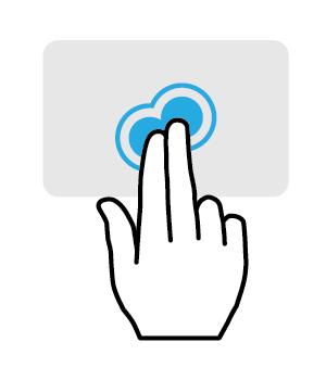 4 - Verwendung des Präzisions-Touchpad V ERWENDUNG DES PRÄZISIONS- T OUCHPAD Mit dem Touchpad steuern Sie den Pfeil (oder 'Cursor') auf dem Bildschirm.