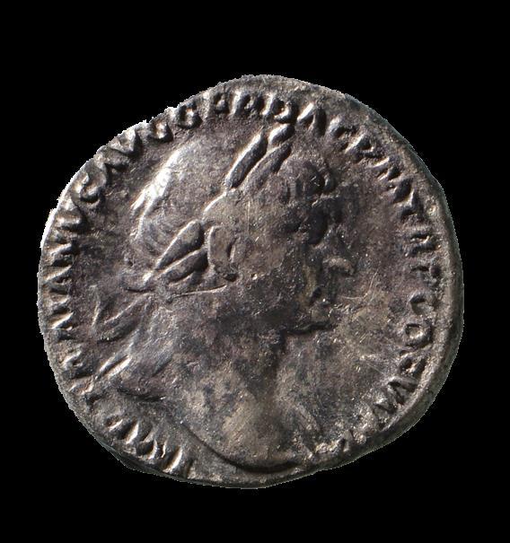 6. Die Interpretation einer römischen Münze Die Silbermünze, die die Schüler im Rahmen des Workshops nachbilden, ist auf dem Gelände von Studen-Wydenpark, dem antiken Petinesca, gefunden worden.