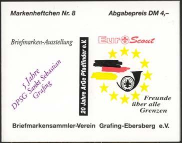 1996 - Anlass: Euro - Scout 5 Jahre DPSG Sankt Sebastian Grafing 20 Jahre ARGE Pfadfinder e.v.