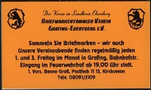 1996 60 Jahre Tag der Briefmarke 2. DS - 3.