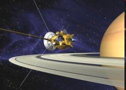 Bsp. Cassini-Huygens Mission Funk gewinnt bei grossen Distanzen gegen Kabel Saturn: d =